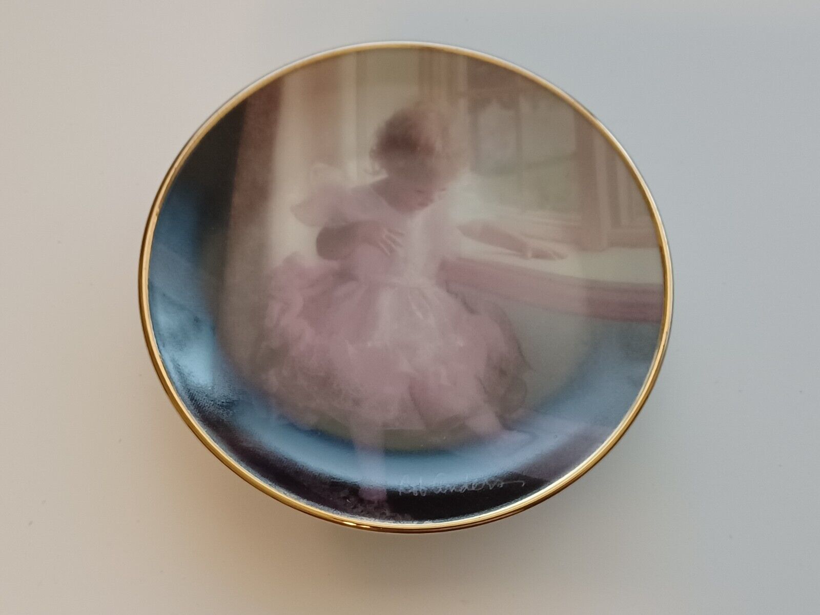 Tiny Ballerina Collector Plate #3 with Box - Memories of Childhood by Ro... - $3.96