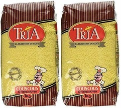 Tria Medium Couscous, Product of Morocco- Two 2.2 lb (1 kg) Bags - £22.12 GBP