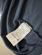 Carhartt Loose Fit Men's 2XL Short Sleeve Pocket Workwear Blue T-Shirt K87 NVY image 4