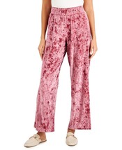 MSRP $60 Jm Collection Embroidered Velvet Pants Pink Size XL - £8.08 GBP
