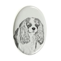 Cavalier King Charles Spaniel - Gravestone oval ceramic tile with an image of a  - £7.83 GBP