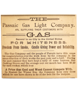 1895 Passaic Gas Light Company Victorian Advertisement Utility New Jerse... - €17,14 EUR