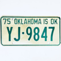 1975 United States Oklahoma Oklahoma County Passenger License Plate YJ-9847 - €11,20 EUR