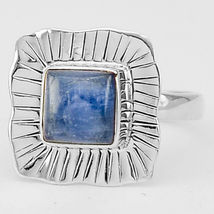 Special Sale, Blue Kyanite Ring Size 8 or Q, 925 Silver, One of a Kind - $18.40