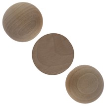 3 Unfinished Blank Wooden Split in Half Balls 2.5 Inches - £29.31 GBP