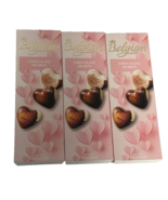 3x Trader Joe&#39;s Belgian Chocolate Hearts - Creamy Hazelnut Center 07/2025 - £13.96 GBP