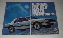 1979 4-page Ford Mustang Ad - Ghia 2-Door &amp; 3-Door Sport - £14.76 GBP