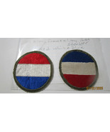 MILITARY ARMY  FRANCE MILITARY RED WHITE BLUE 2 PCS WWII ERA VINTAGE NOS... - $15.00