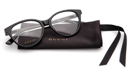 New Gucci GG0379O 001 Black Eyeglasses Frame 52-16-140 B42 Japan - $151.89