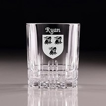 Ryan Irish Coat of Arms Perfect Serve Cut Glass Tumbler - Set of 4 - $76.44