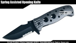 Stainless Steel Assisted Opening Knife Glass Punch - $9.88