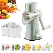 5 In 1 Rotary Cheese Grater With Handle [5 Interchangeable Stainless Ste... - $53.99