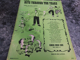 Hits Through the Years Words and Music by Remick - $2.31 CAD