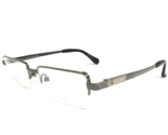 S.T. Dupont Eyeglasses Frames DP-8021U Grey Rectangular Half Rim 52-18-141 - £73.66 GBP