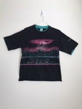 Vintage 1990s Cal Cru Chimney Rock NC T-Shirt Sz L Lightening Graphic US... - £23.93 GBP