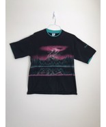 Vintage 1990s Cal Cru Chimney Rock NC T-Shirt Sz L Lightening Graphic US... - £23.82 GBP