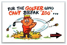 Comic For Golfer Who Can&#39;t Break 100 How to Play Chess UNP Chrome Postcard R24 - £3.10 GBP