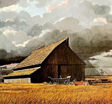 1974 Prairie Barn Print Farm Agriculture History Mid West 10.75 x 9.25&quot; - £24.75 GBP
