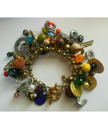 Vintage Unique Handmade One of a Kind Charm Bracelet - $309.04 CAD