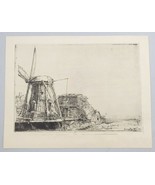 Vintage Rembrandt Repro Fratelli Alinari Print - Il Mulino - Italy #445 ... - £31.27 GBP