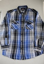 AIRWALK Boys Long Sleeve Cotton Button Down Shirt size 18 - £9.46 GBP