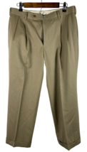 Brooks Brothers Madison Wool Dress Pants Khaki Trousers Mens 34x27 *Read... - £37.07 GBP