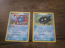 2004 Rain Castform & Shellder Pokémon Cards - £4.20 GBP