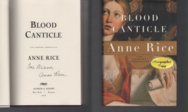 Blood Canticle : The Vampire Chronicles SIGNED Anne Rice / 1ST ED Hardco... - £37.16 GBP
