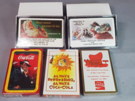 Coke Coca Cola Playing Cards x5 Decks Cola Clan Convention SmokyFest Gat... - $21.73