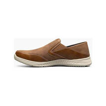 Nunn Bush Conway EZ Moc Toe Slip On Casual Shoes Tan Multi 85062-238 image 4