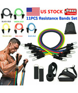 11 PCS Resistance Band Set Yoga Pilates Abs Exercise Fitness Tube Workou... - $189.87 MXN