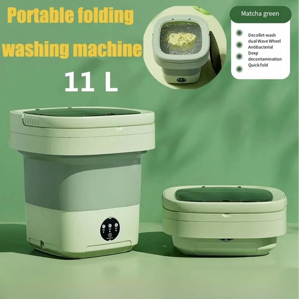 11L Folding Portable Washing Machine 6L Large Capacity Clothes Spin Drye... - $20.60+