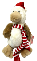 Fiesta Christmas Goose Vintage 1995 Plush Stuffed Animal 10&quot; Santa Hat S... - $19.53