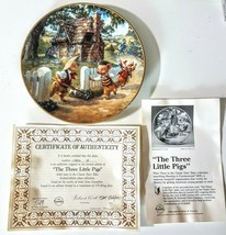 Bradford Exchange Classic Fairy Tales Collector Plate The Three Little Pigs - $17.73