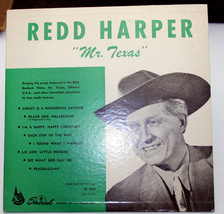 Redd Harper MR. TEXAS Sacred LP7047 10&quot; red vinyl 331/3 Billy Graham fim scores - £9.95 GBP