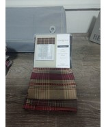 COOPER Red&amp; Brown Window Valance north Crest 58&quot;Wx13&quot;L. Textured Woven D... - €38,13 EUR