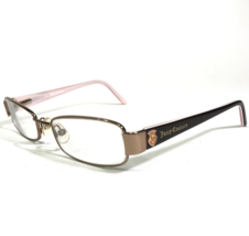 Juicy Couture Eyeglasses Frames JU900 0EQ6 Brown Pink Gold Rectangular 4... - $37.19