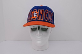 Starter Denver Broncos Baseball Hat Cap Fitted 7-7 3/4 Starfit Blue &amp; Or... - $466.30 MXN