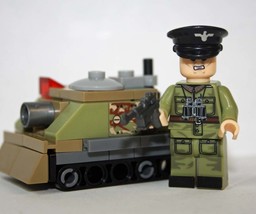 German WW2 Tank Officer Army Wehrmacht (#8) Building Minifigure Bricks US - £6.61 GBP
