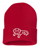 Bearded Dragon Cute - Embroidered Cuffed Beanie Hat, Embroidered Gift - £13.71 GBP