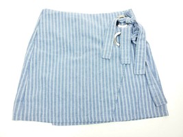 Mint Vanilla Women&#39;s Blue Stripe Tie Casual Skirt Size 8 - $14.95