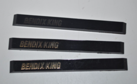 NEW Lot of 3 Bendix King Radio Gold Inlay Nameplates 400-045C 088-02080-0002 - £16.22 GBP