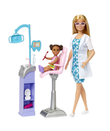 Careers Dentist Doll Playset with 2 Dolls, Dental Station, Exam Chair &amp; ... - €51,41 EUR