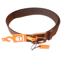 Size 36 Mens Timberland Belt Brown Full Grain Leather New with Tags - £31.31 GBP