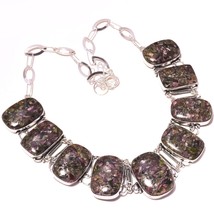 Copper Watermelon Tourmaline Vintage Style Gemstone Necklace Jewelry 18&quot; SA 713 - £14.62 GBP