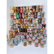 Lot of 90 Straight Steel Beer Cans Variety American READ Bottom &amp; Top Open - £47.00 GBP