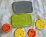 VINTAGE LITTLE TIKES PRETEND PLAY MONEY GREEN GREY BILL AND YELLOW ORANG... - £19.07 GBP