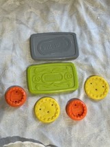 Vintage Little Tikes Pretend Play Money Green Grey Bill And Yellow Orange Coin - £19.01 GBP