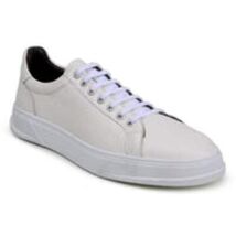 Matteo Black Belvedere Shoes Sneaker Deerskin Leather Milk image 2