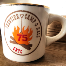 Boy Scouts Of America Ceramic Mug Cup BSA Frontier Camp-O-Ball GNFC 1975 - $9.49
